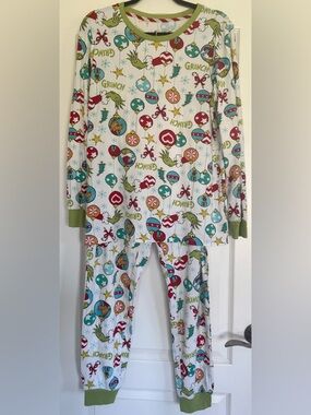 Grinch Christmas Pajamas Adult S Holiday Cozy Matching PJ Set 4/6